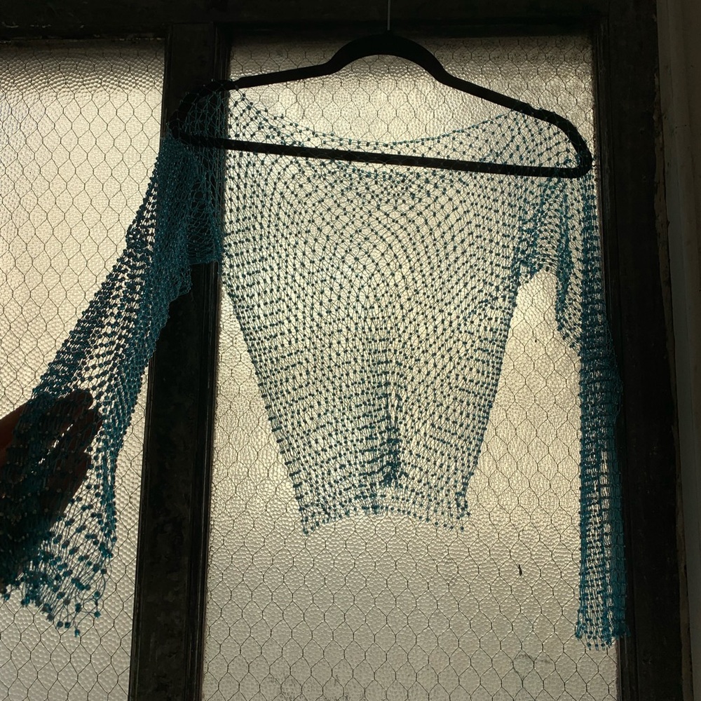 Crystal Sheer Mesh Top